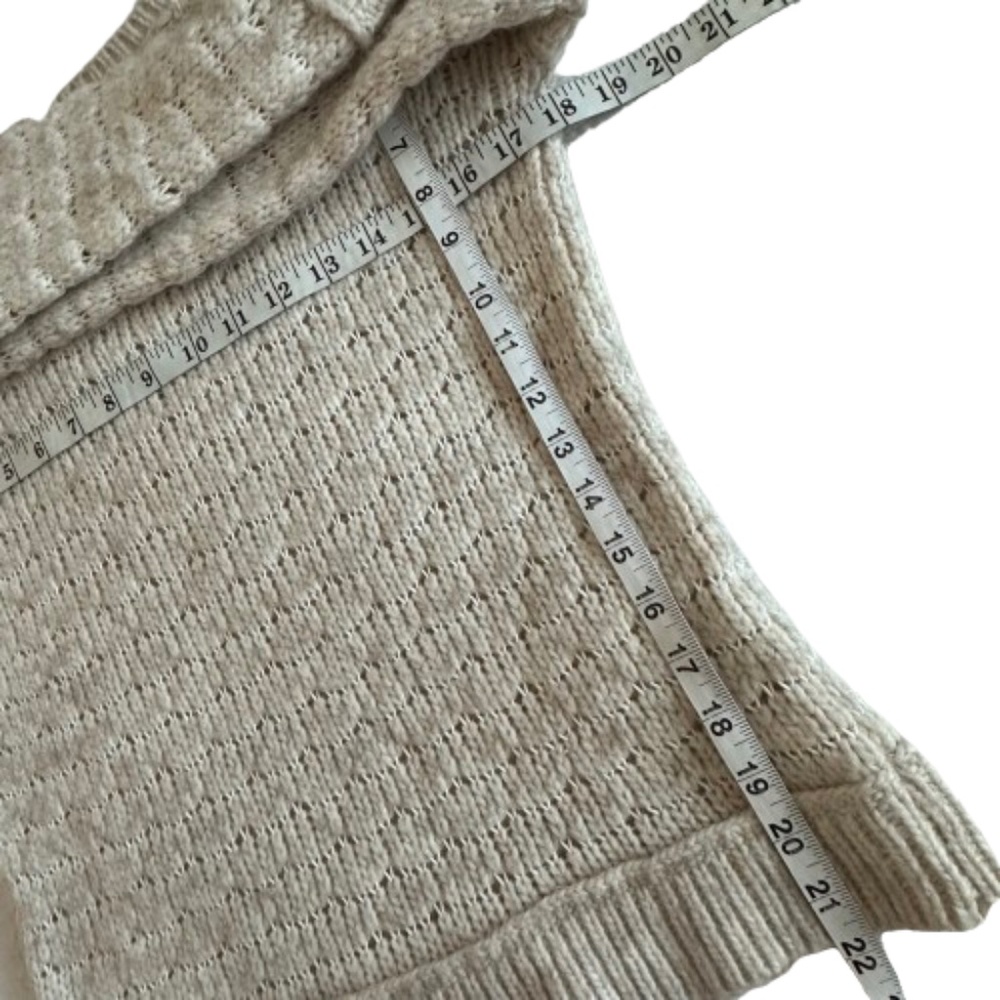 American Eagle Outfitters Women's M Creamy Sleeved Scooped Neck Knit Sweater Top - Picture 10 of 15